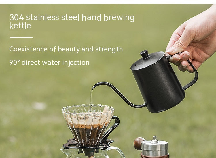 Portable Coffee Maker Set with Hand Grinder and Accessories - Suitcase Packaging
