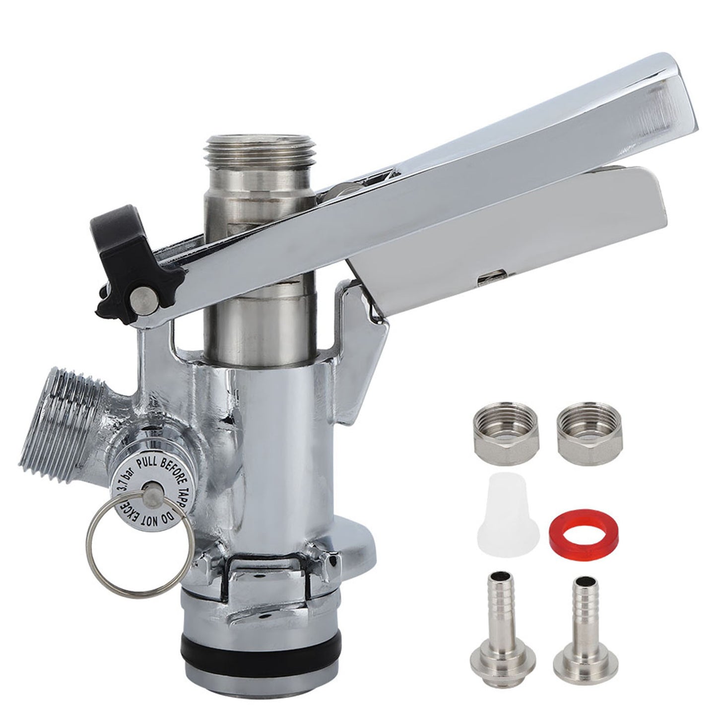 U-Type Stainless Steel Beer Keg Coupler for Home Bar and Restaurants