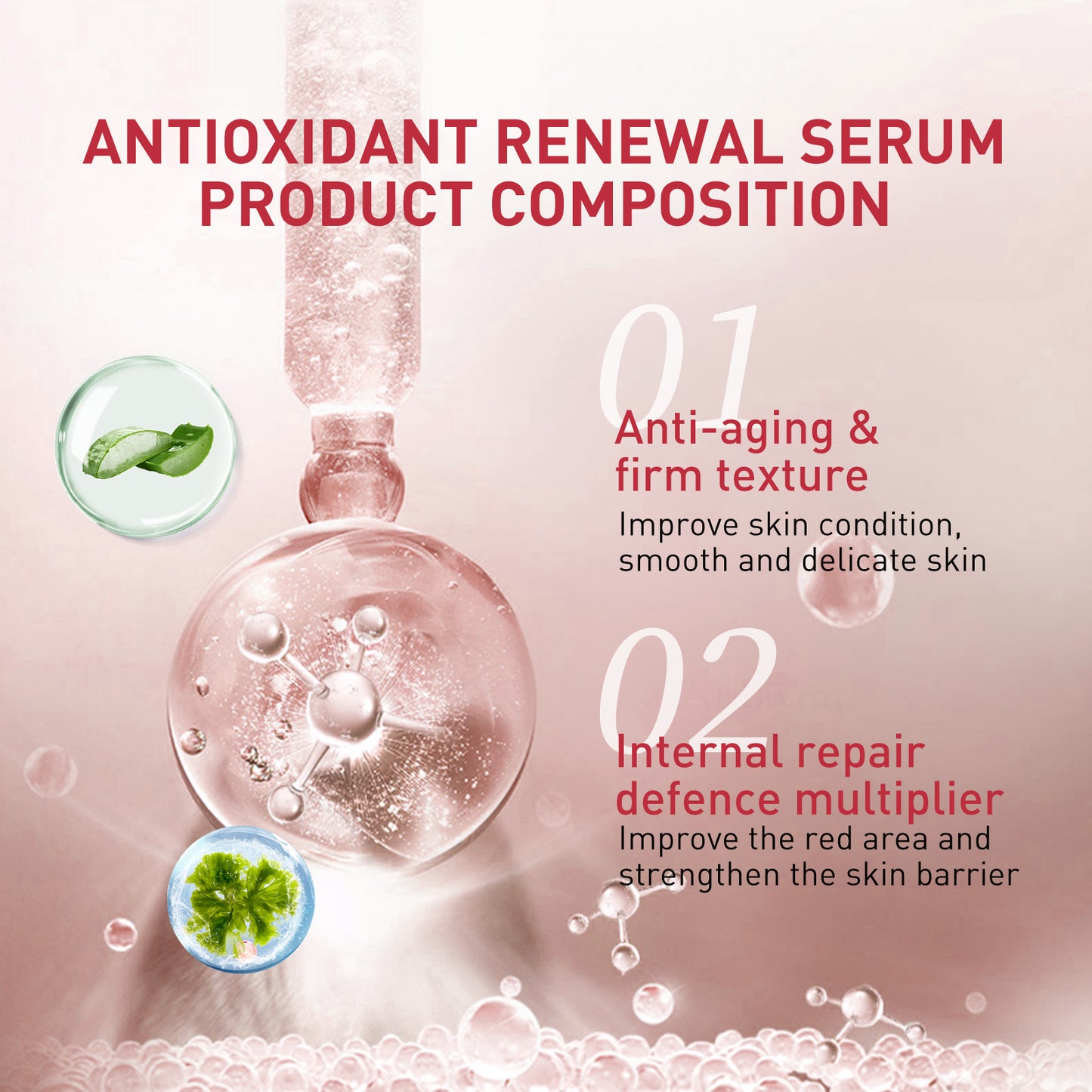 Antioxidant Renewal Serum with Vitamin C & Hyaluronic Acid - 30ml