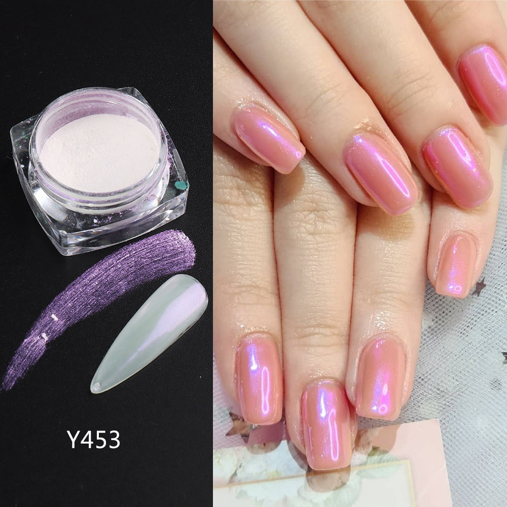 Aurora Pearl Moonlight Powder Nail Art Decorations - DIY Nail Embellishments