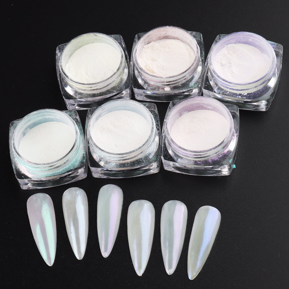 Aurora Pearl Moonlight Powder Nail Art Decorations - DIY Nail Embellishments