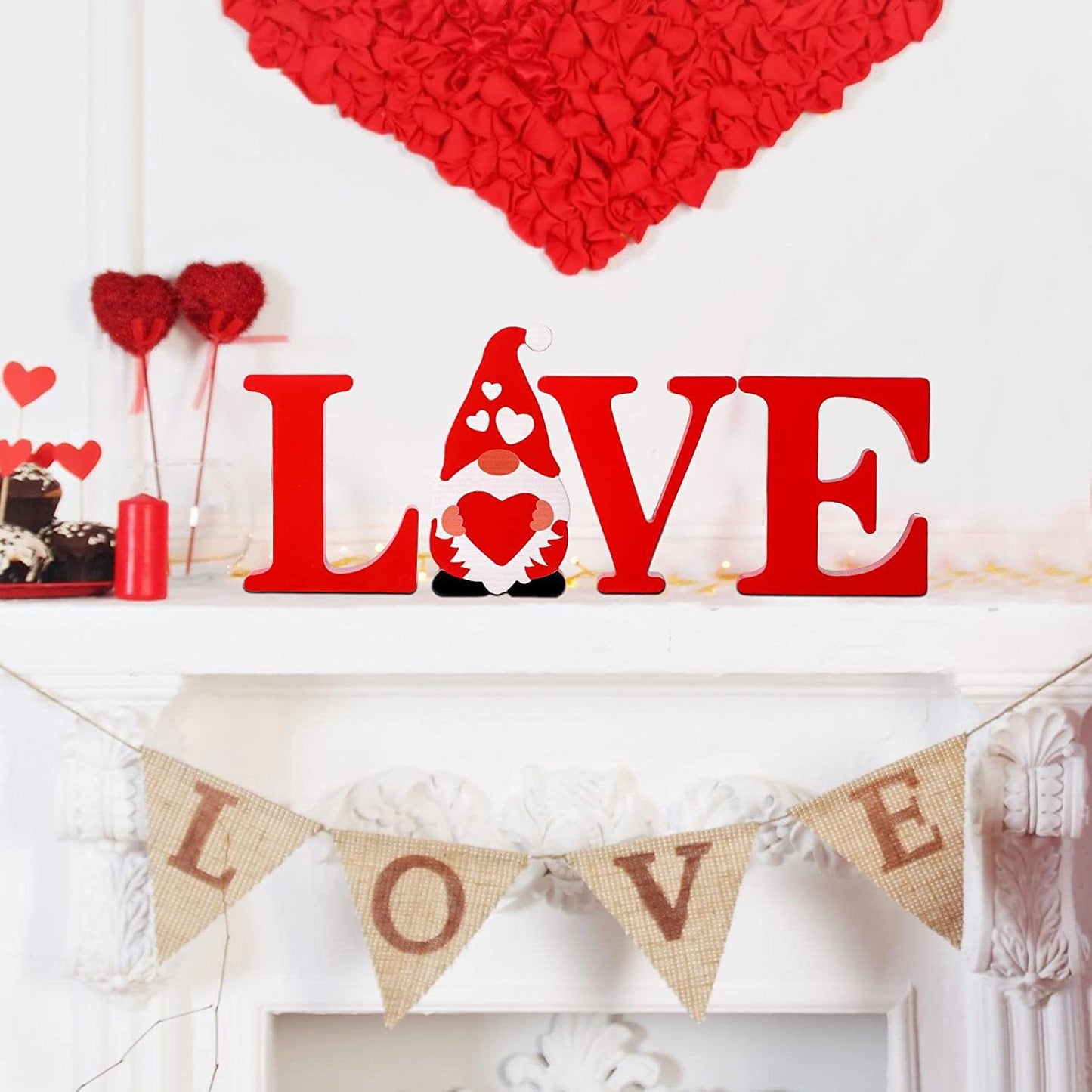 Wooden LOVE Letters Valentine's Day Gift Home Decor