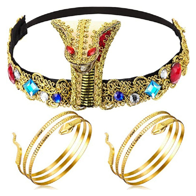 Sequined Pharaoh Headband - One Size Fits All