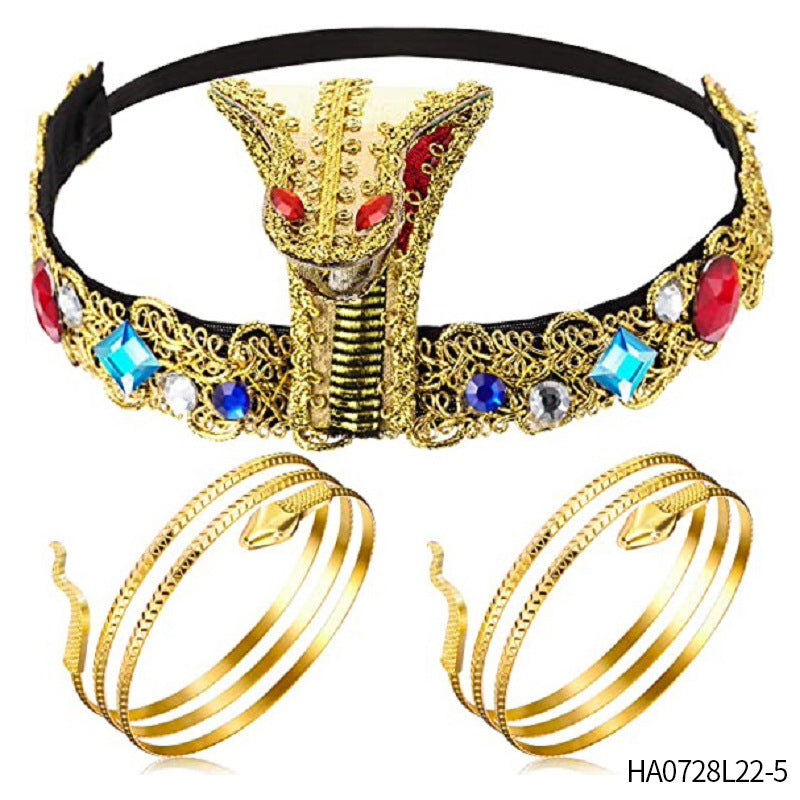 Sequined Pharaoh Headband - One Size Fits All