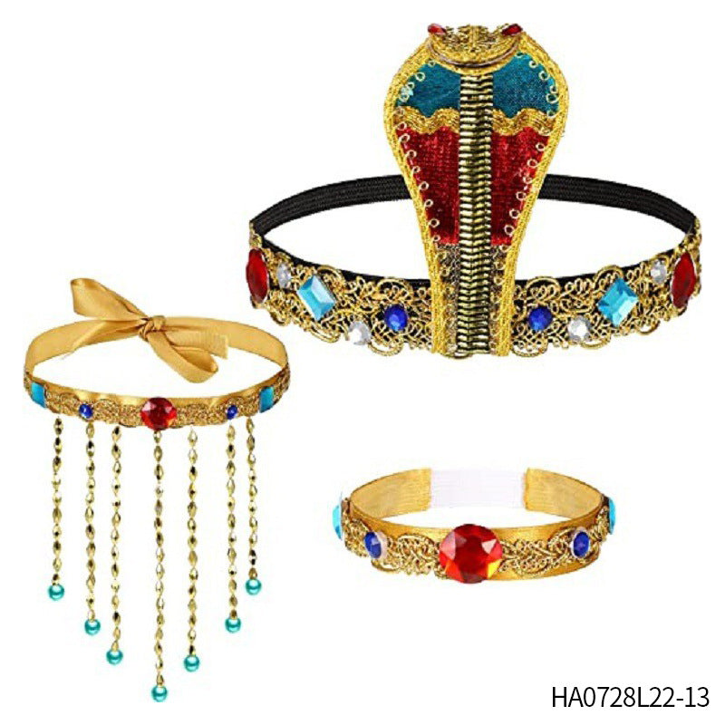 Sequined Pharaoh Headband - One Size Fits All