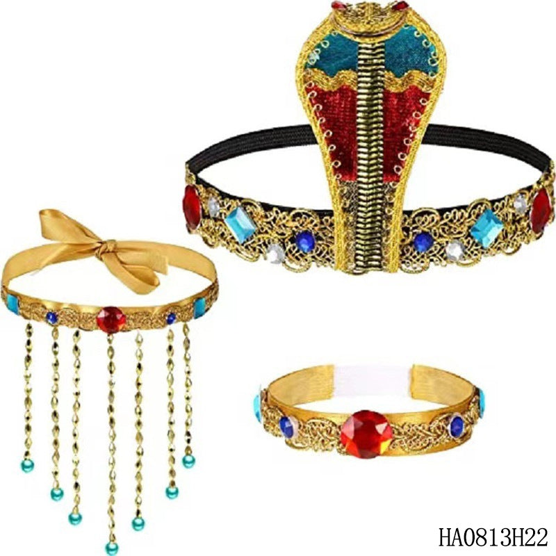 Sequined Pharaoh Headband - One Size Fits All