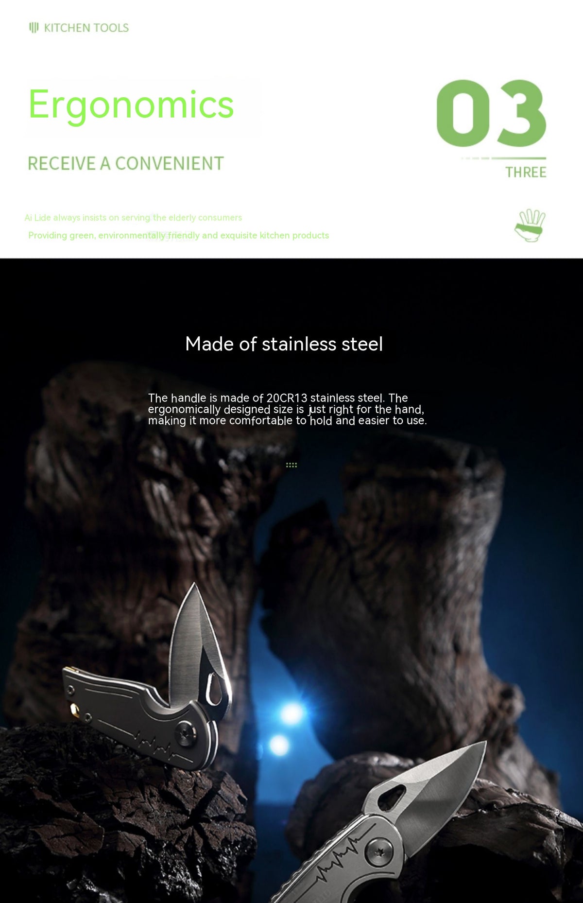 Multifunctional Stainless Steel Folding Fruit Knife with Titanium & Damascus Options