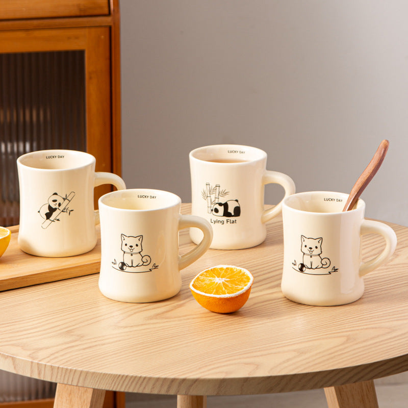 Cute Cartoon Ceramic Mug - Giftable Coffee Cup for All Occasions