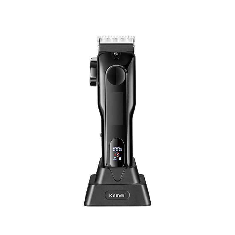 Rechargeable Hair Clipper with LCD Display, Professional Haircut Tool