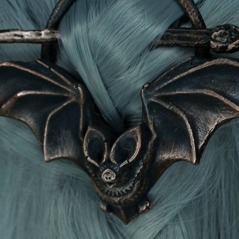 Vintage Bat Hairpin - Copper Metal Hair Accessory