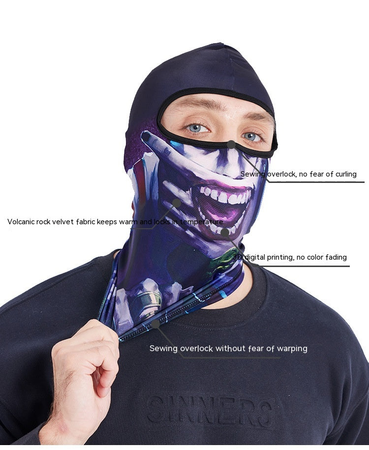 Winter Motorcycle Face Mask - Fleece-Lined Neck Warmer for Men & Women