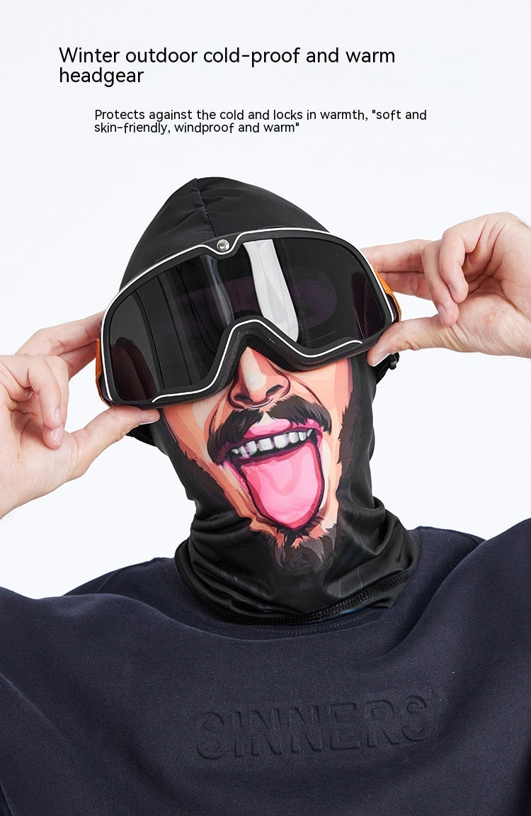 Winter Motorcycle Face Mask - Fleece-Lined Neck Warmer for Men & Women