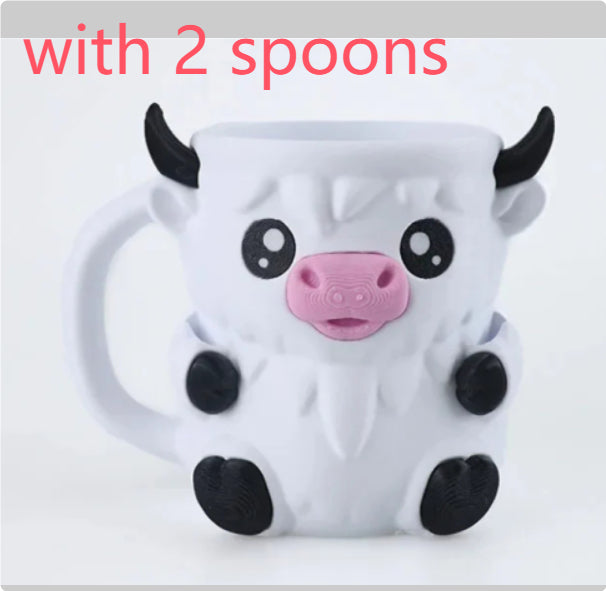 Cute Penguin Ice Cream Pint Rack - Ceramic Kitchen Decor & Storage