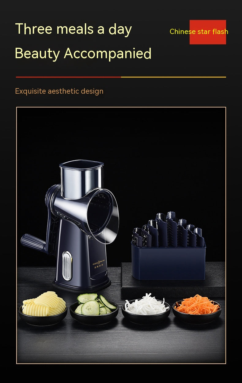 Multi-Function Vegetable Chopper Hand Roller Grater Slicer Kitchen Tool