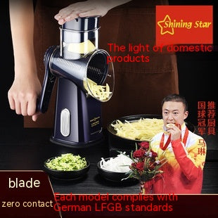 Multi-Function Vegetable Chopper Hand Roller Grater Slicer Kitchen Tool