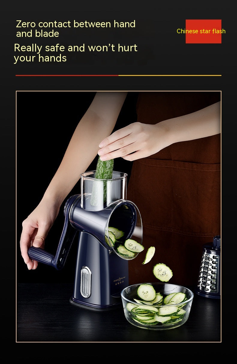 Multi-Function Vegetable Chopper Hand Roller Grater Slicer Kitchen Tool