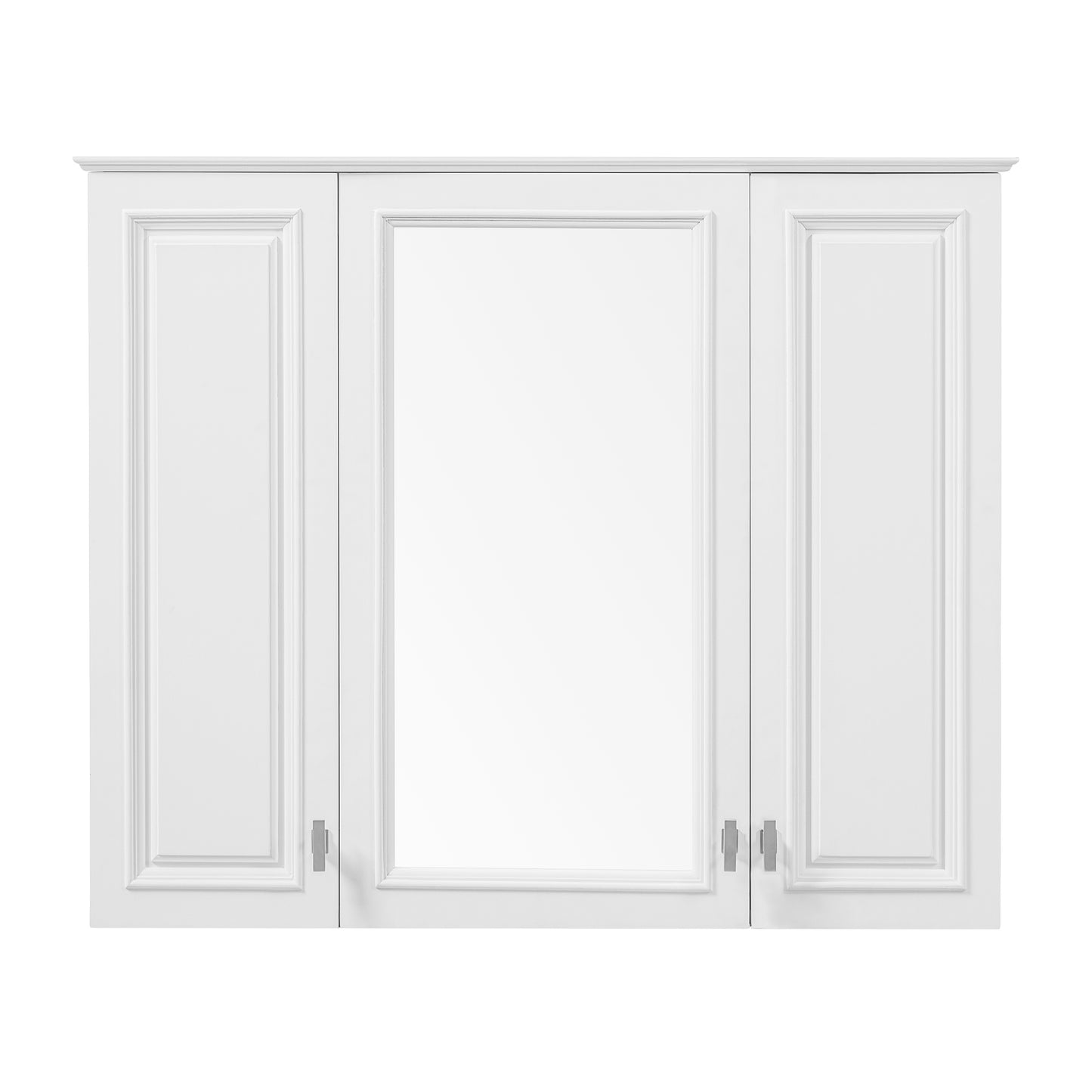 35-Inch Wall-Mounted Bathroom Cabinet with Mirror & 5 Shelves