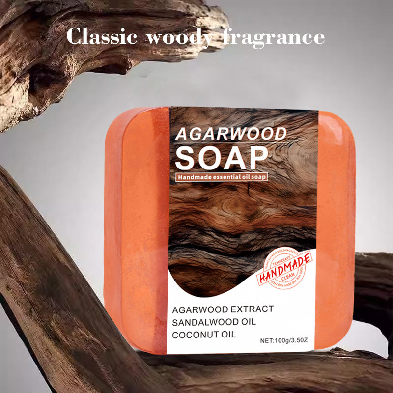 Agarwood Essential Oil Soap 100g Body Care Natural Fragrance