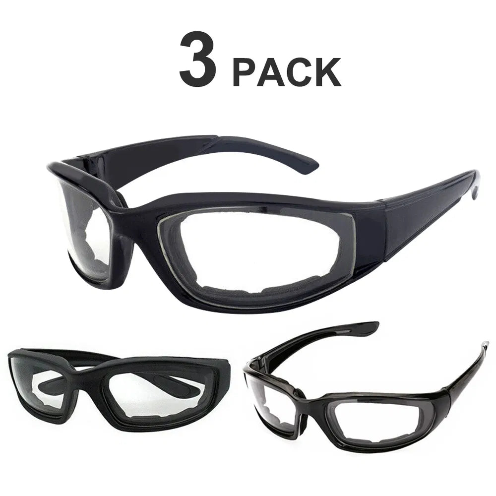 Motorcycle Riding Glasses with UV Protection - 3 Pairs
