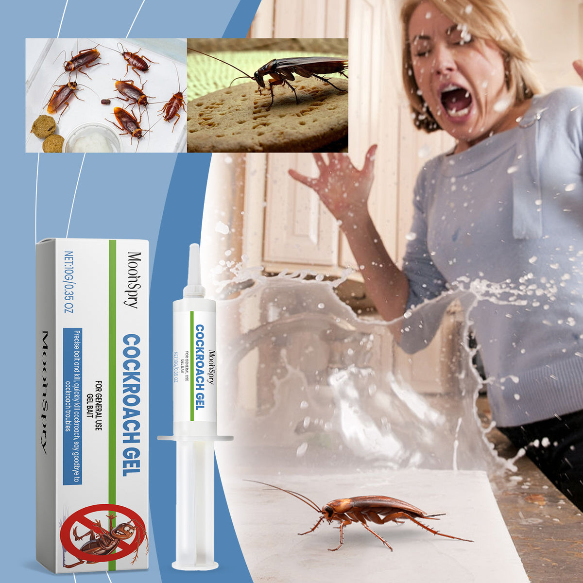 Cockroach Bait Gel 10g Insect Pest Control for Kitchen