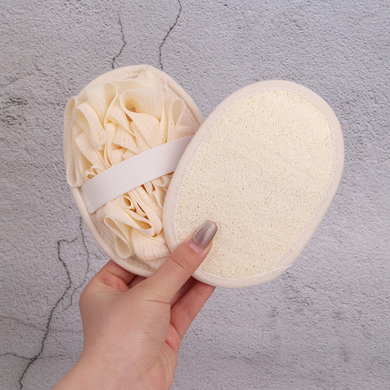 Double-Sided Loofah Bath Scrubber Ball for Bathing & Skincare