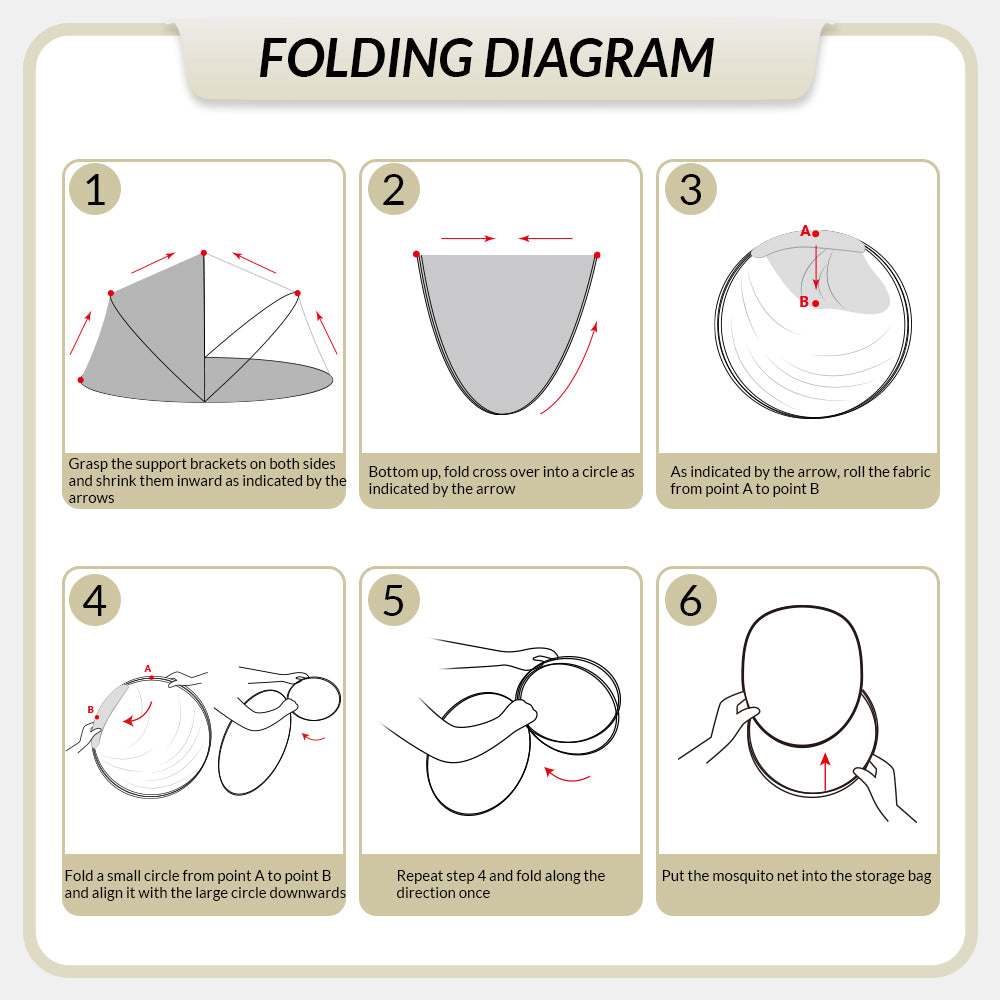 Enclosed Folding Mosquito Net Tent for Outdoors & Travel - All-Around Protection