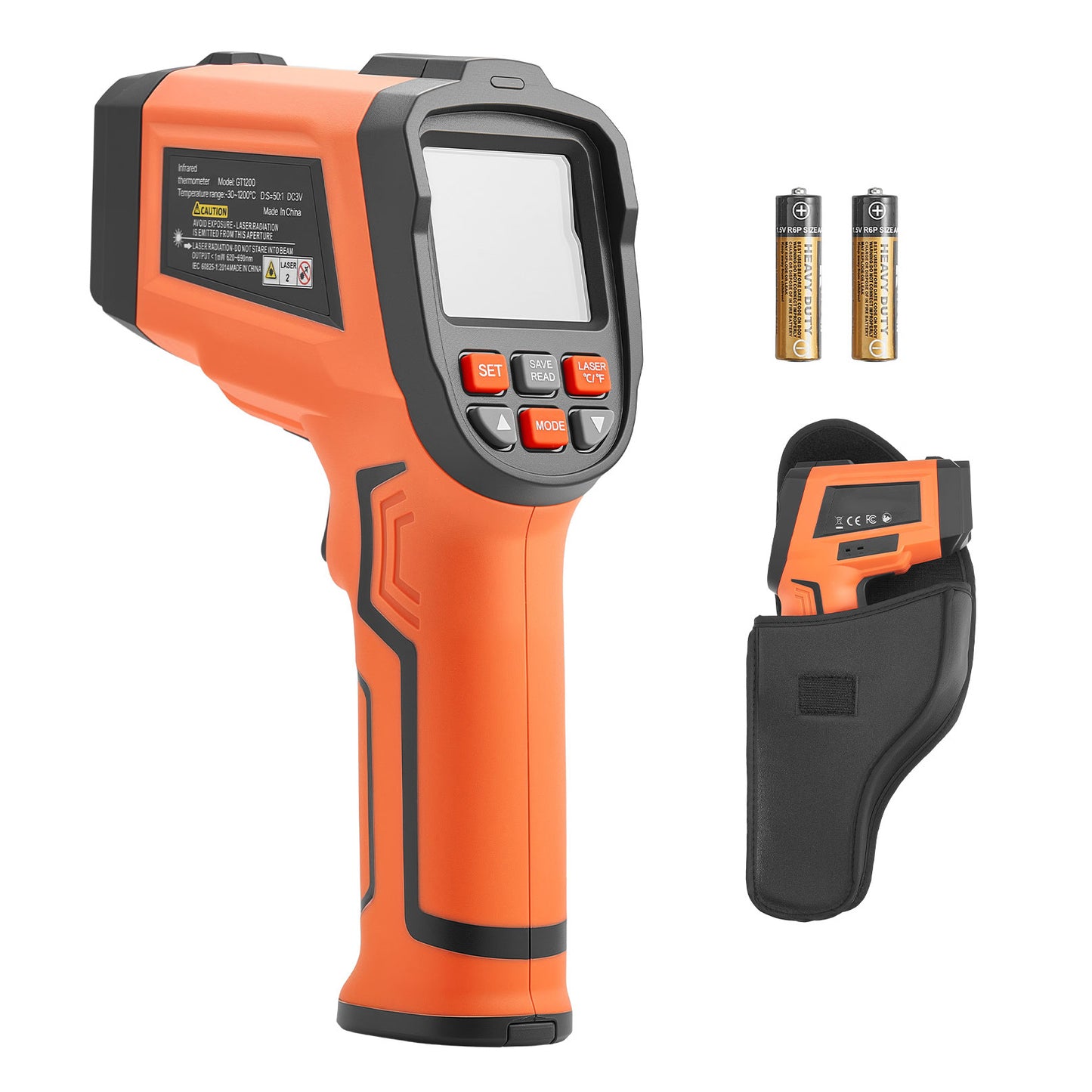 Infrared Thermometer Gun - Dual-Mode Non-Contact Temp Gun for Metal & Industry