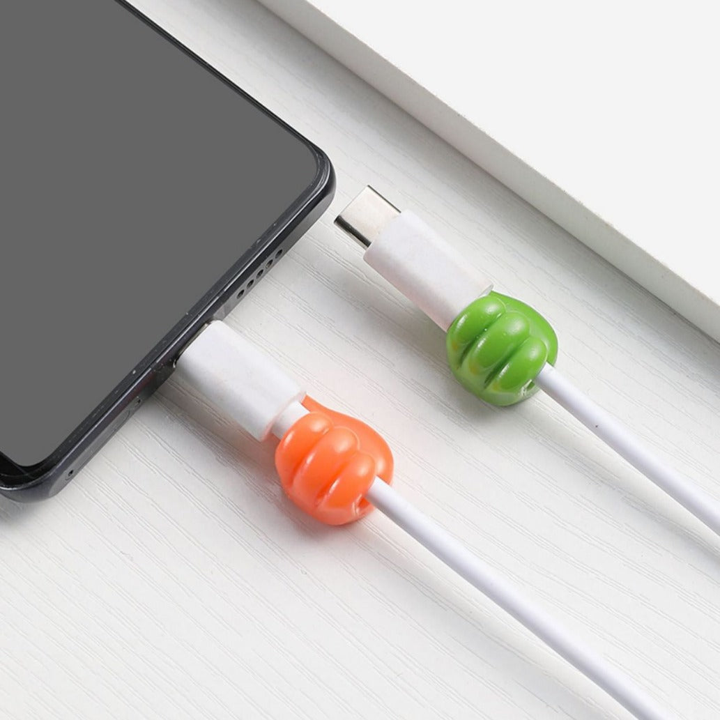 Cute Plastic Thumb Hook Organizer for Cable and Cord Management