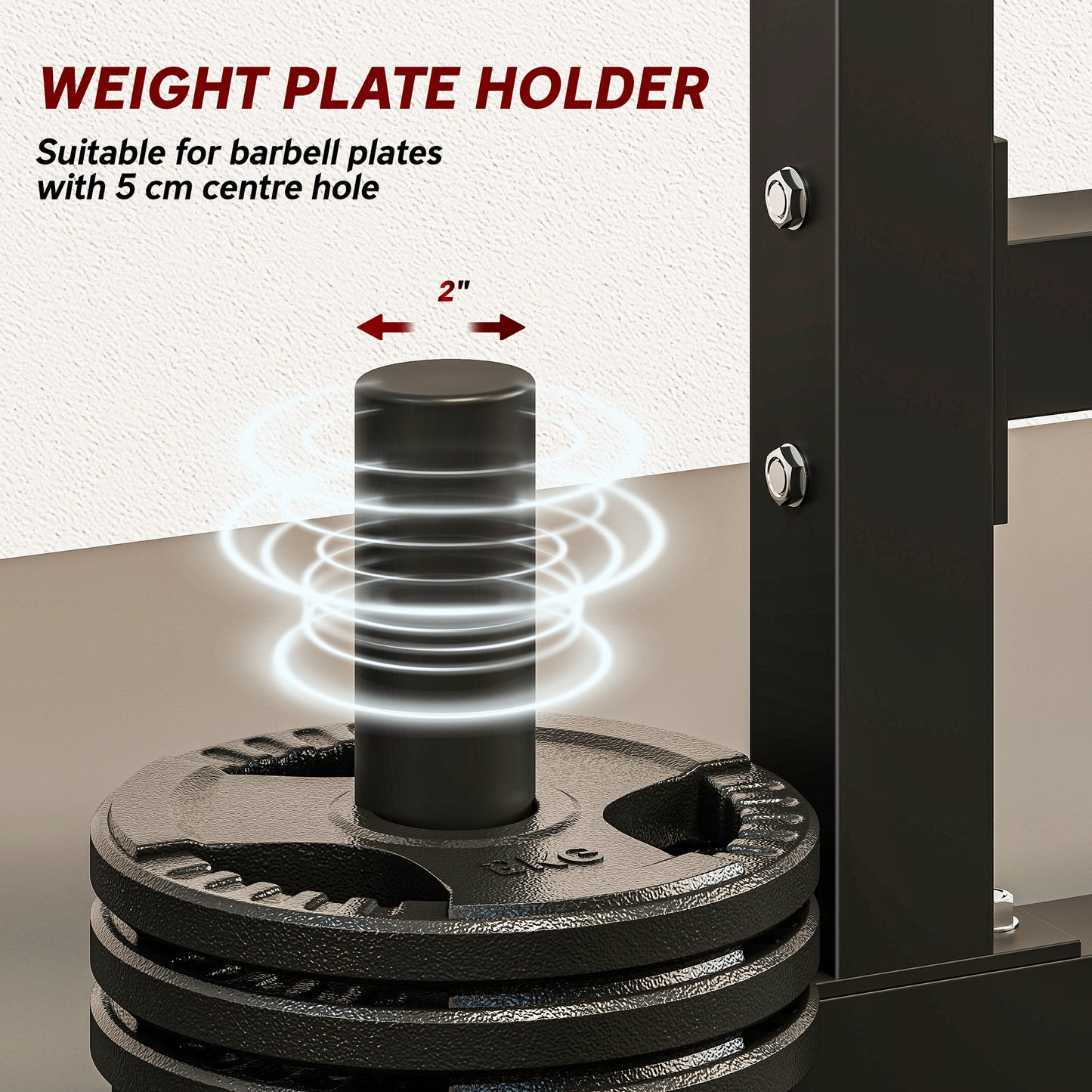 Adjustable Squat Rack - 660lbs Multi-Functional Bench Press