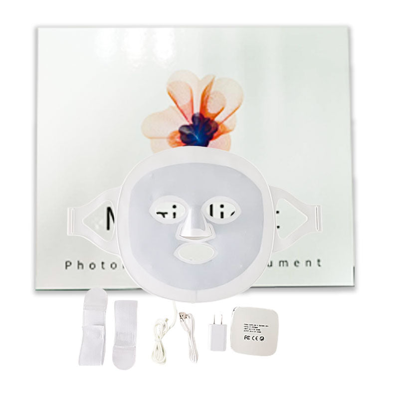 LED Photon Light Therapy Face Mask - White