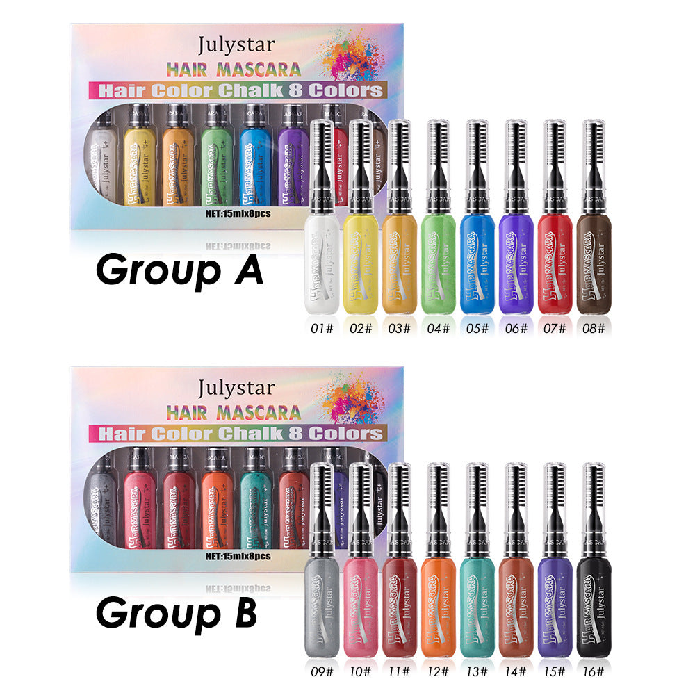 Waterproof Multi-Color Mascara Set - Long-Lasting Eye Makeup with Brush