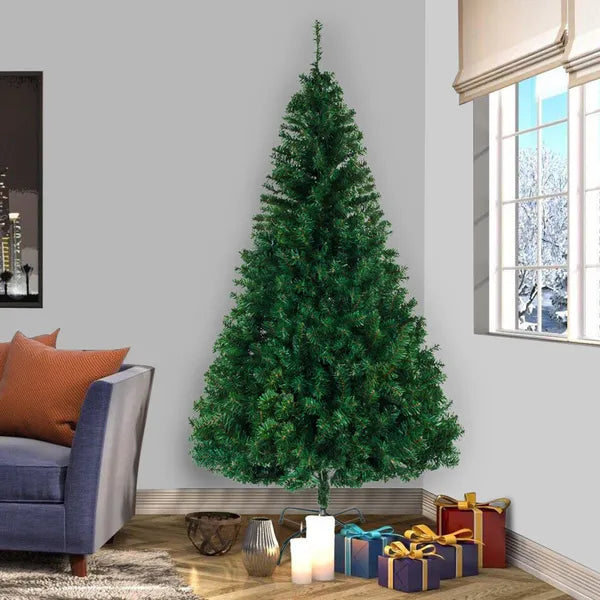 8FT Christmas Tree with 1138 Branches - Light Green PVC