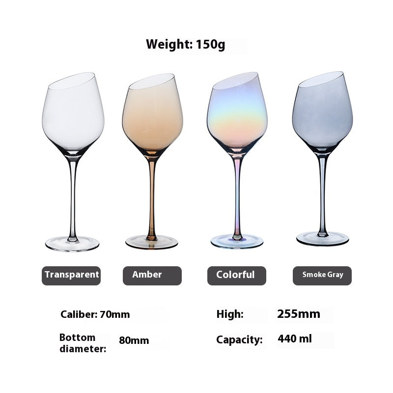 Beveled Crystal Wine Glass Set - Red, Champagne & Big Belly Styles