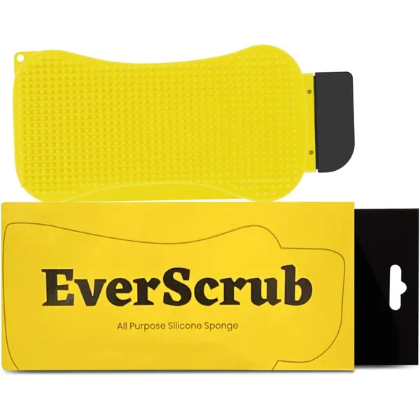 All-Purpose Silicone Scrubbers - 2 Pack - Yellow