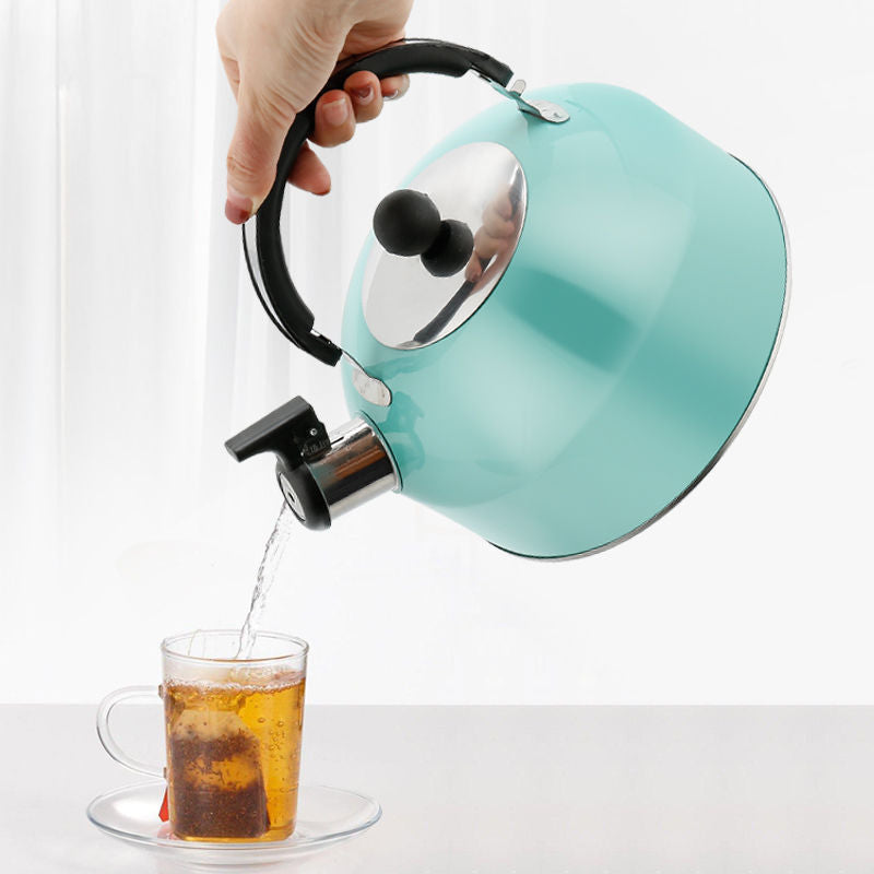 Large Capacity Stainless Steel Whistling Kettle for Induction Cookers - 3L
