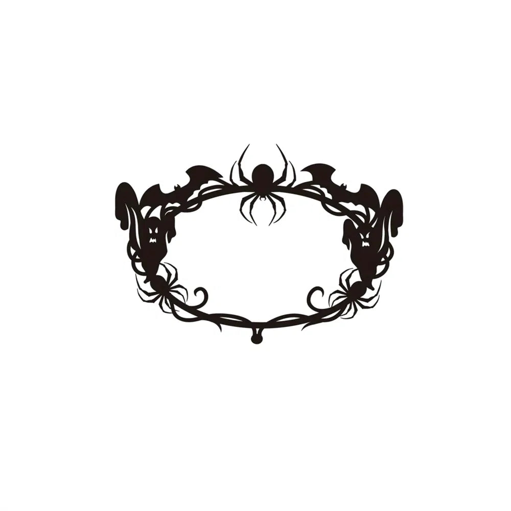 Gothic Bat Spiderweb Ghost Wall Hanging Halloween Decor