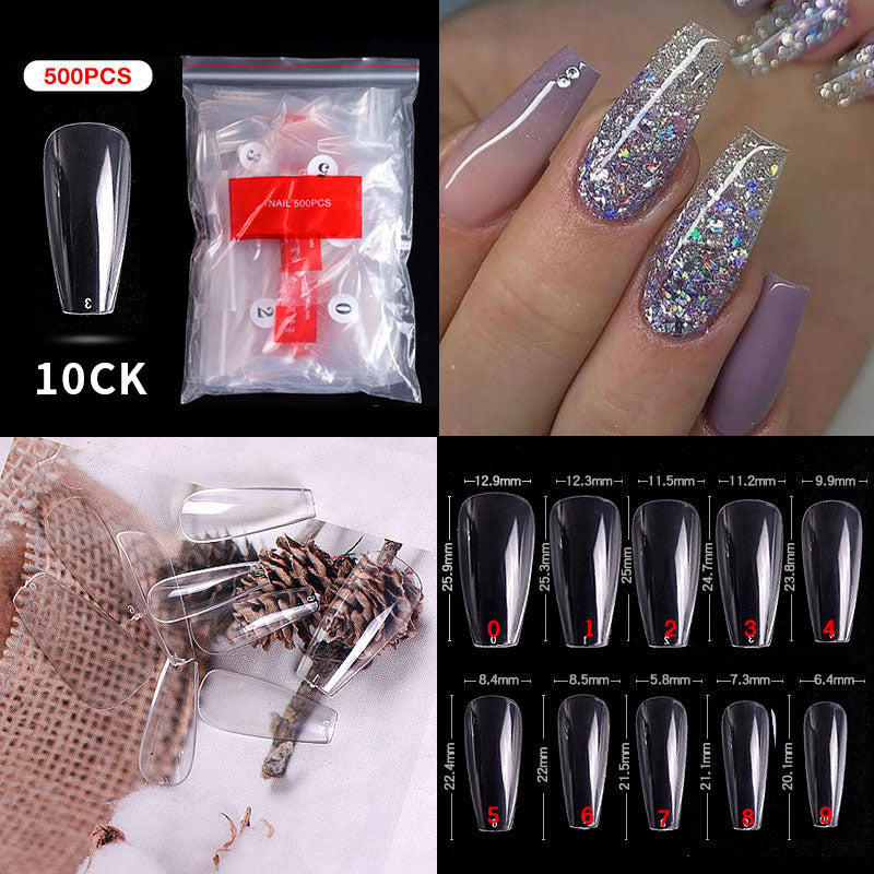 French Pointed Non-Marking Ballet Nail Art Tools - Transparent