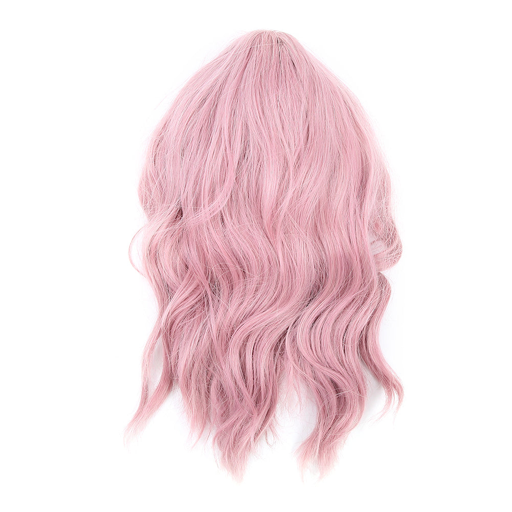 Short Pastel Wavy Bob Wig - Synthetic Curly Cosplay Hair
