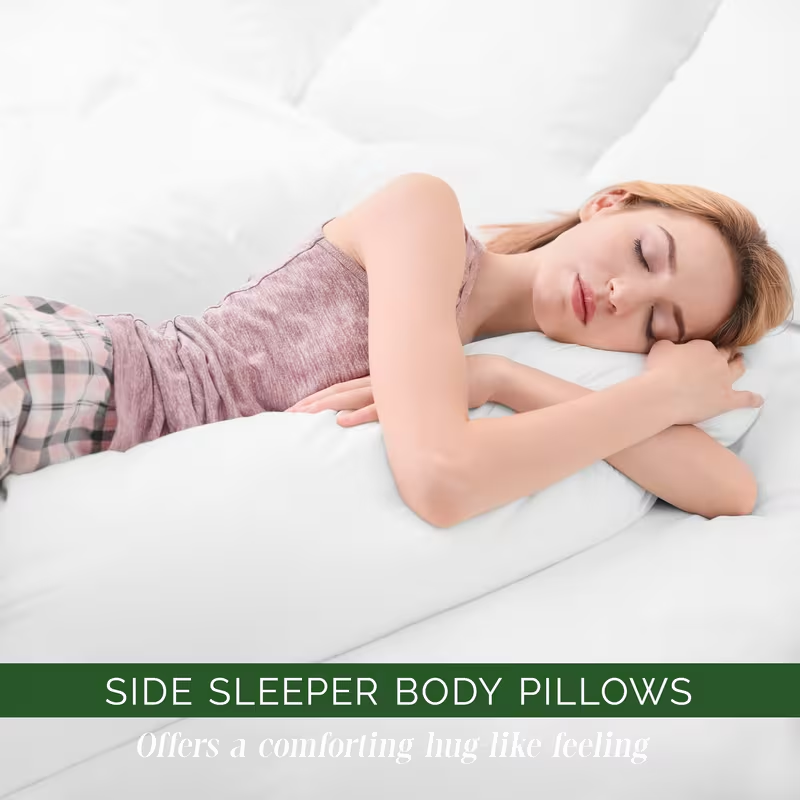 Ergonomic Full-Body Pillow - Extra Long 20x54 Inch for Side Sleepers