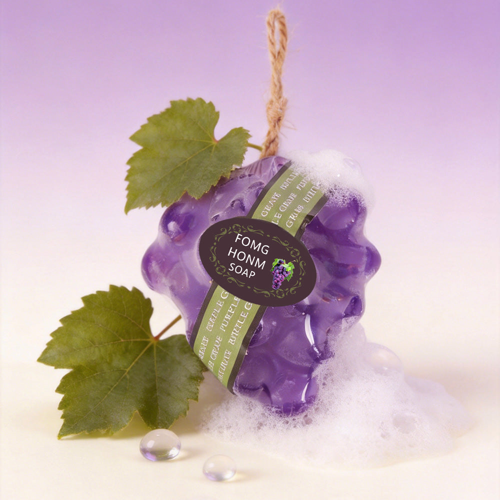 Purple Grape Fruit Soap 95g - Natural Body Care Bar for Skin Refreshment