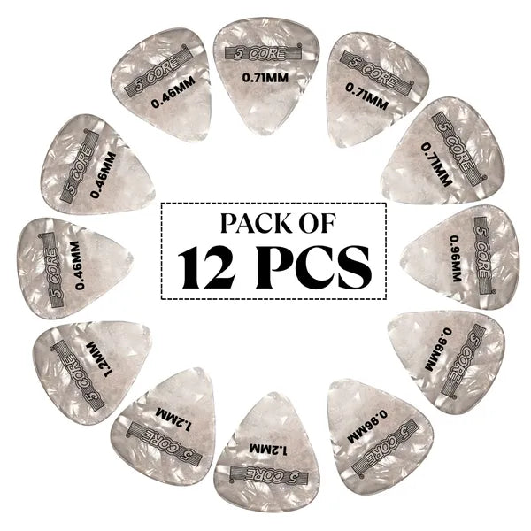 Guitar Picks Variety Pack - Light, Medium, Heavy, Extra Heavy
