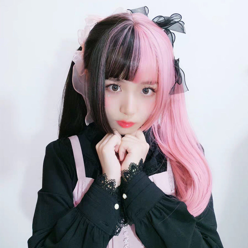 Anime Cosplay Wig - Long Straight Hair with Air Bangs