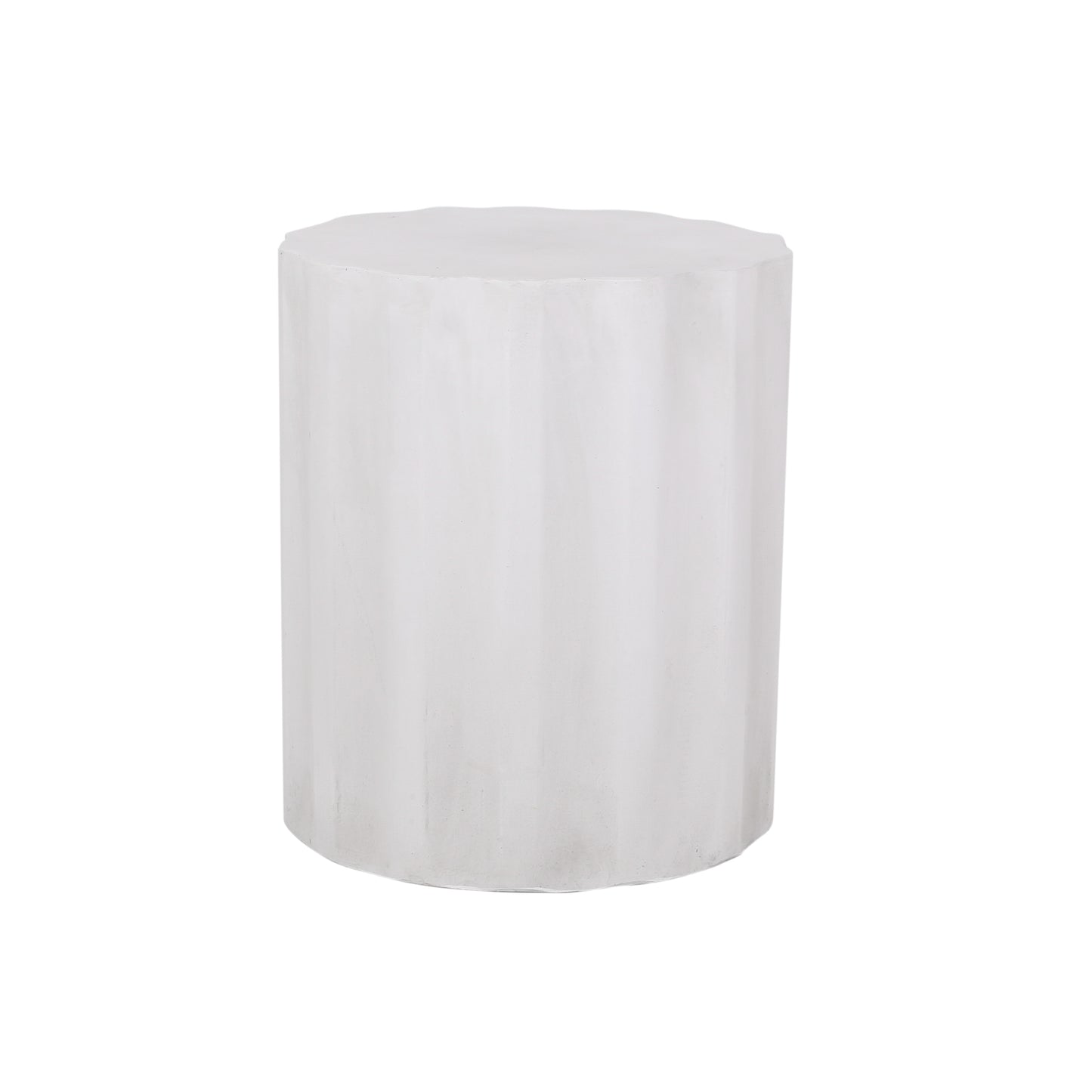 Lightweight Concrete Outdoor Side Table - Antique White