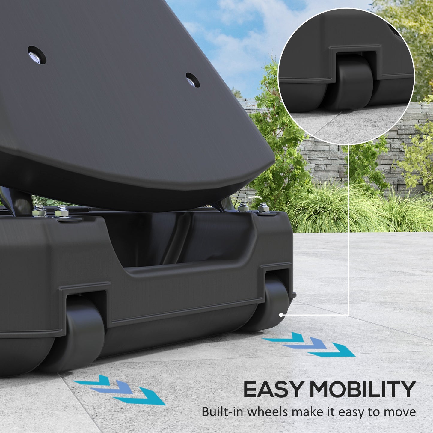 Adjustable Basketball Stand with 44" Backboard & Ball Return System
