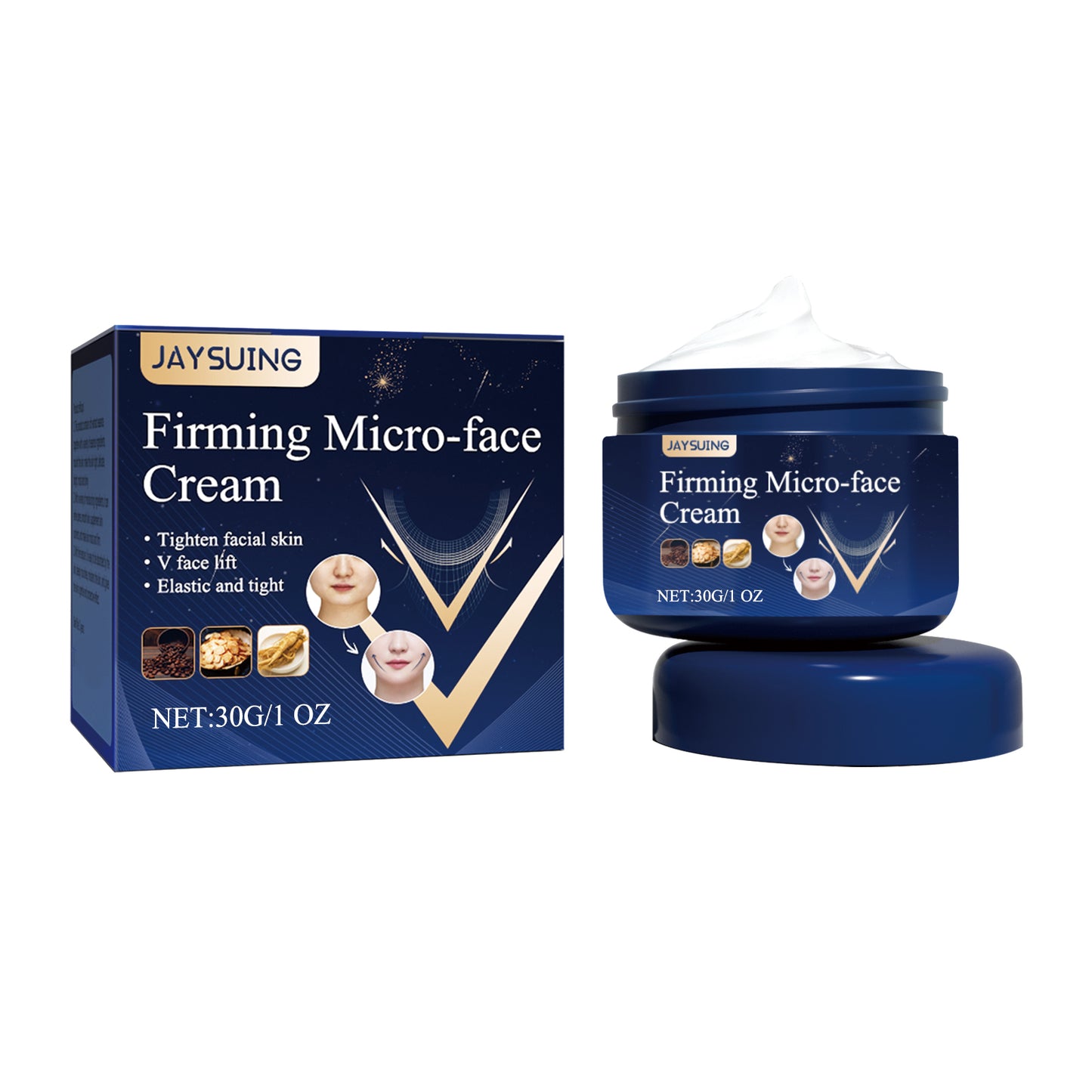 V-Face Firming Cream for Jawline Tightening and Facial Contouring
