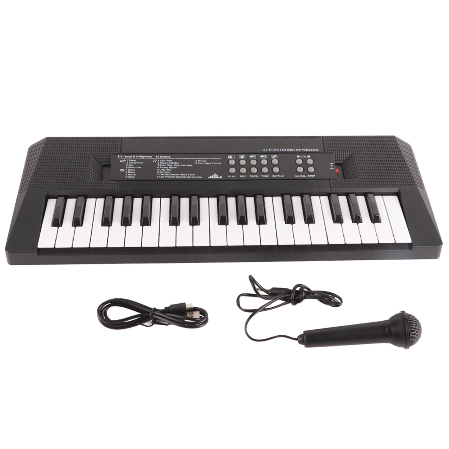 37-Key Electric Keyboard for Kids with Microphone & Recording Function