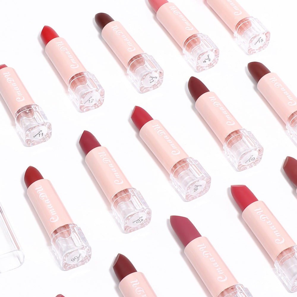Matte Moisturizing Waterproof Lipstick - Color Variety, 15 Shades