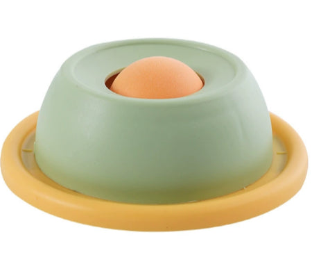 Cat Licking Disc - Yellow Plastic Pet Toy for Cats, 1 Piece