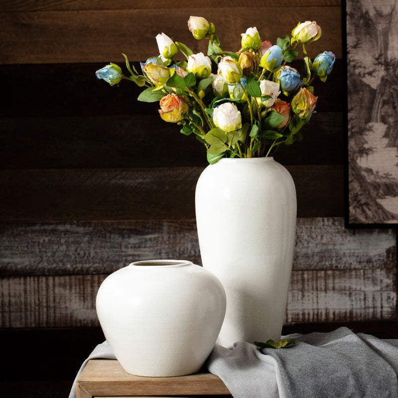 Modern Ceramic Vase for Dried Flowers & Home Decor - Nordic Style