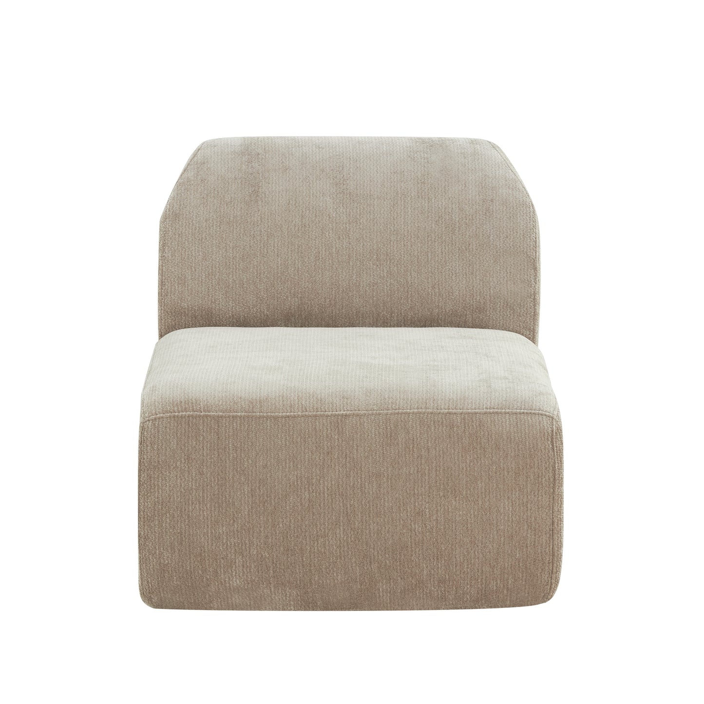 111" Modern Curved Sectional Sofa with Ottoman - Espresso